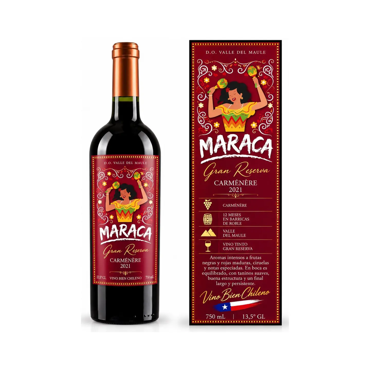 Maraca Gran Reserva Carménère 2021 – 750 ml 1