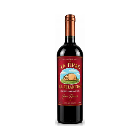 Ta Tirao El Chancho Gran Reserva Malbec–Merlot 2021 – 750 ml