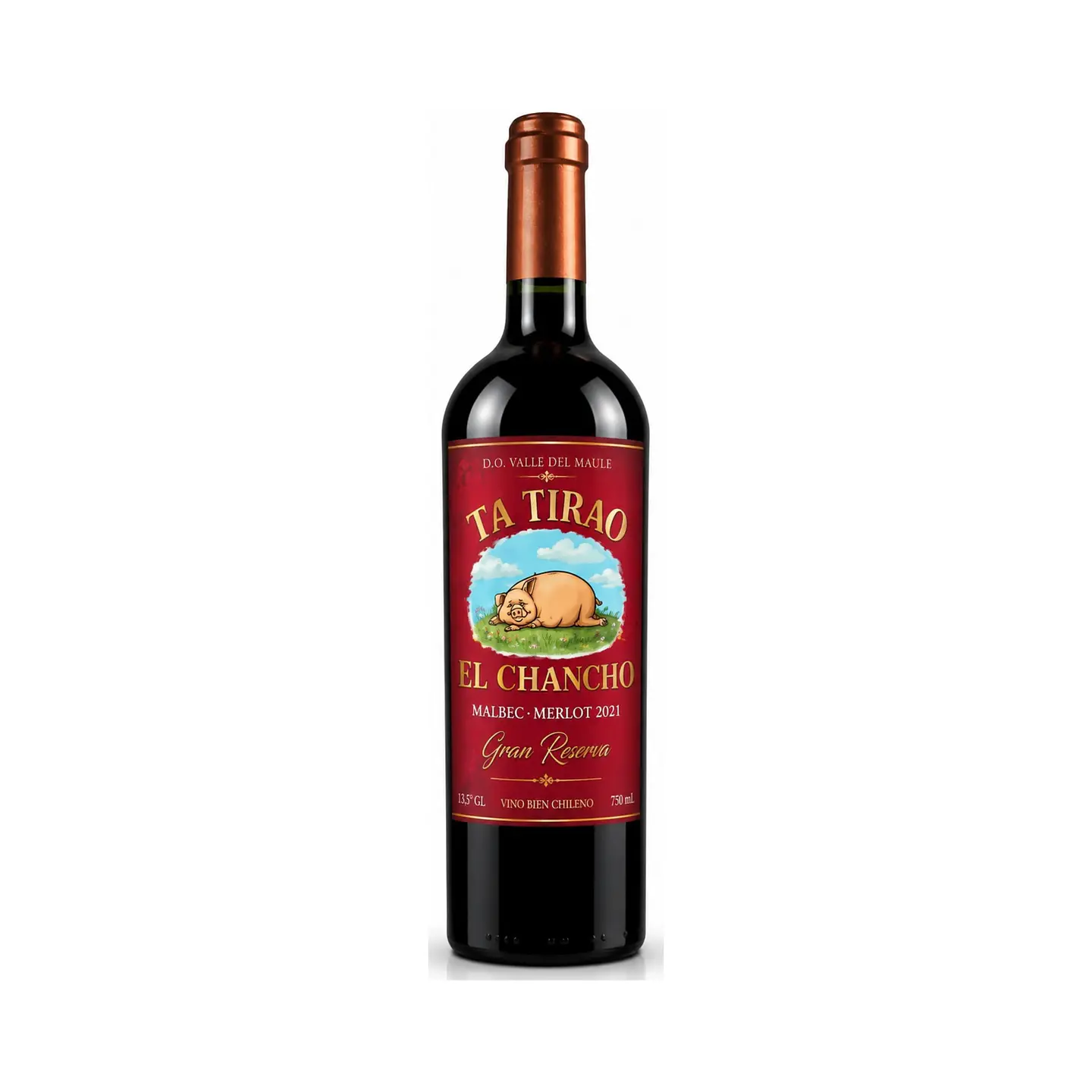 Ta Tirao El Chancho Gran Reserva Malbec–Merlot 2021 – 750 ml 2