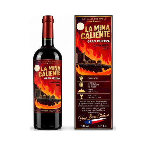 La Mina Caliente Gran Reserva Carménère 2020 – 750 ml