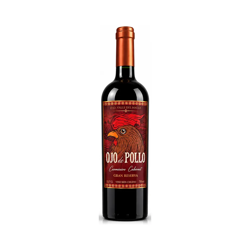 Ojo de Pollo Gran Reserva Carménère–Cabernet Sauvignon – 750 ml 2