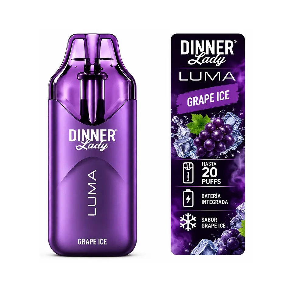 Dinner Lady Luma Grape Ice – 20K Puffs  1