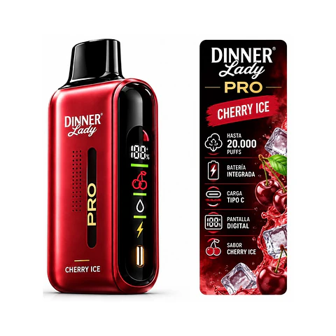Dinner Lady Pro Cherry Ice – 20K Puffs