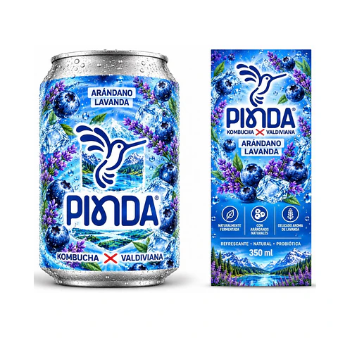 Pinda Arándano & Lavanda Kombucha 350 ml