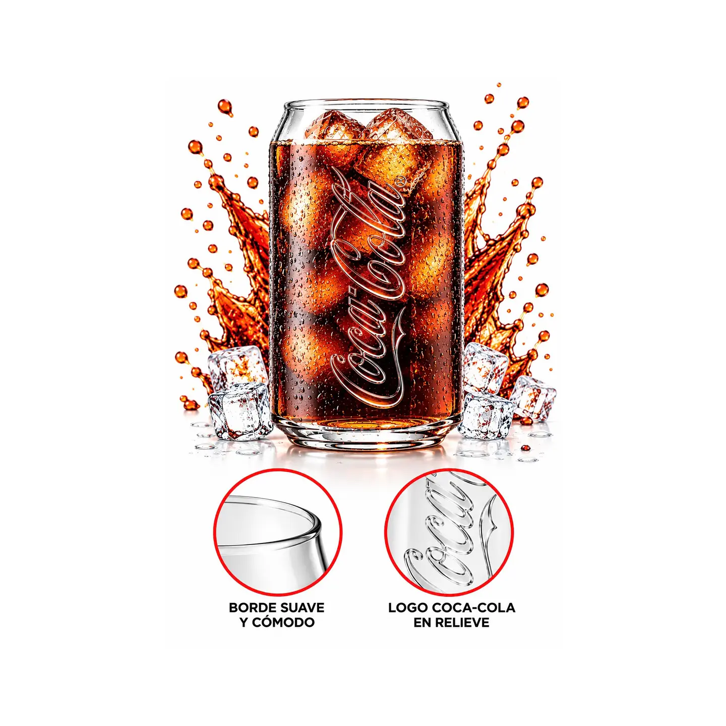 Vaso Coca-Cola de Vidrio 330 ml 2