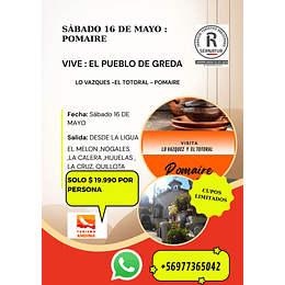 POMAIRE SALIDA 16 DE MAYO (SALIDA DESDE LA LIGUA)