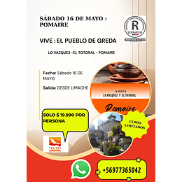 POMAIRE SALIDA 16 DE MAYO (SALIDA DESDE LIMACHE)