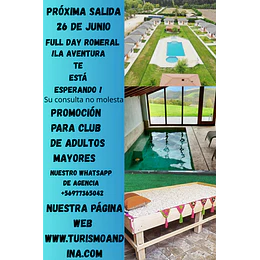 Full Day Valle de Romeral 26 DE JUNIO RESERVA