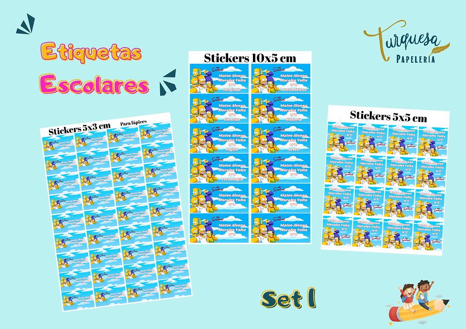 SET 1 ETIQUETAS ESCOLARES 1