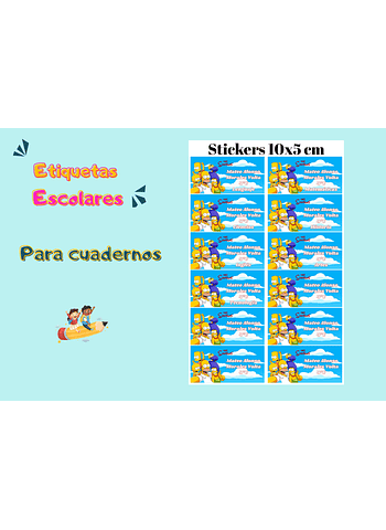 ETIQUETAS PARA CUADERNOS