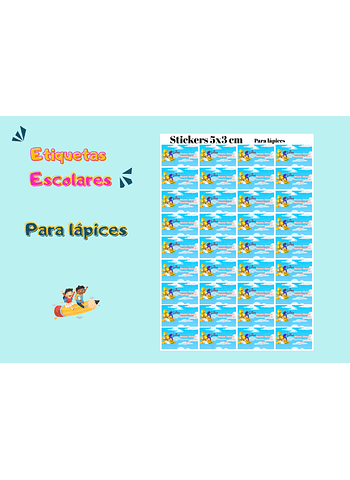 ETIQUETAS PARA LÁPICES 