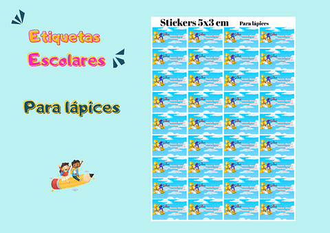 ETIQUETAS PARA LÁPICES 