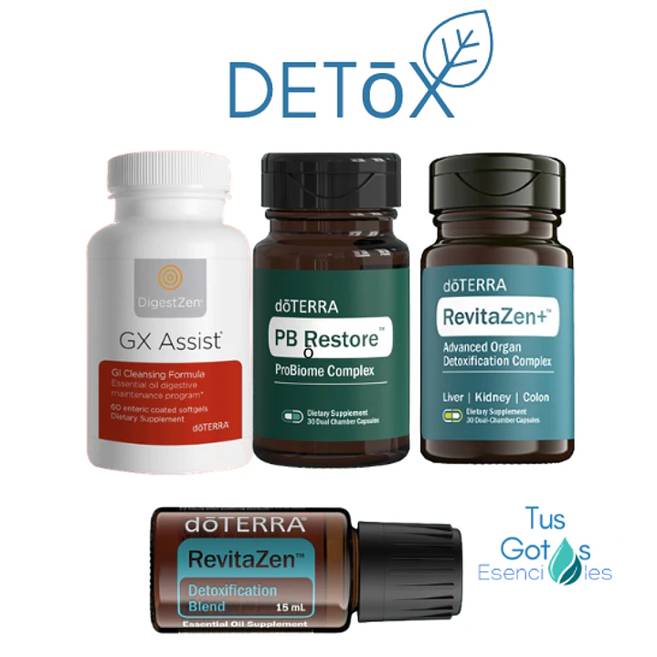 Kit Detox + Probioticos listo para consumir doTERRA | Tus Gotas Esenciales