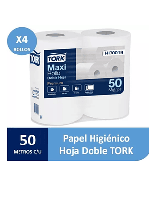 TK - 000001 - Papel Higiénico TORK H/S 50mts (Pack 4 rollos)