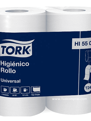 TK - 000001 - Papel Higiénico TORK H/S 50mts (Pack 4 rollos)