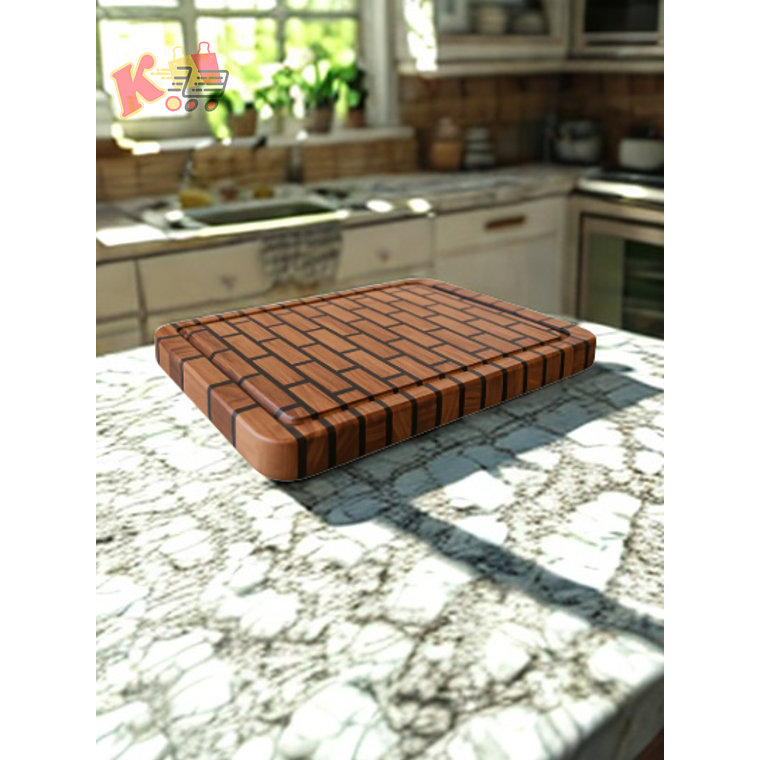 TK - 000003 - Tabla De Picar De Madera De Veta Invertida Tipo Ladrillos 3