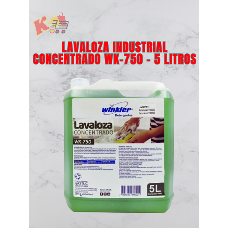 TK - 000004 - Lavaloza Industrial Concentrado  - 5 Litros 1