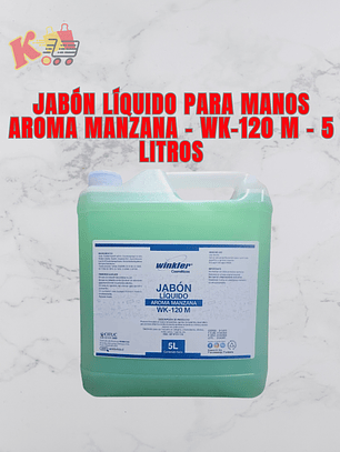 TK - 000008 - Jabón Líquido para Manos Aroma Manzana - WK-120 M - 5 Litros