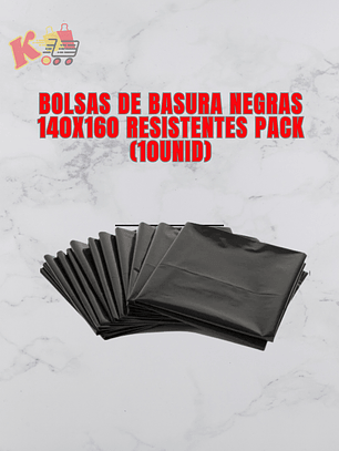 TK - 000014 - Bolsa de Basura negra Industrial 140 x 160 PACK (10UNID)