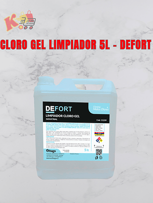 TK - 000026 - Cloro Gel Limpiador 5L - DEFORT 
