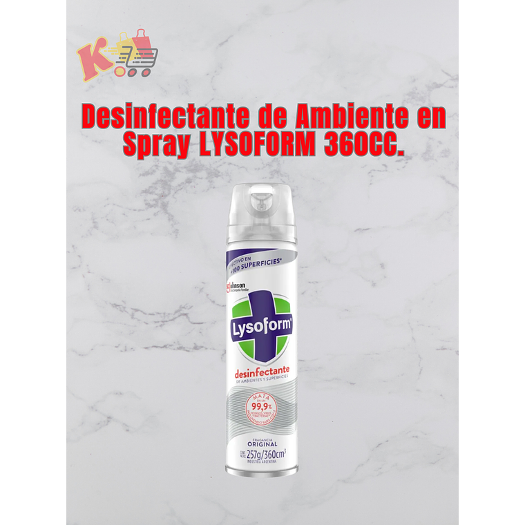 TK - 000036 - Desinfectante de Ambiente en Spray LYSOFORM 360CC. 1