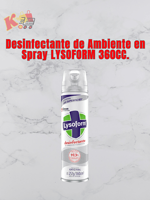 TK - 000036 - Desinfectante de Ambiente en Spray LYSOFORM 360CC.