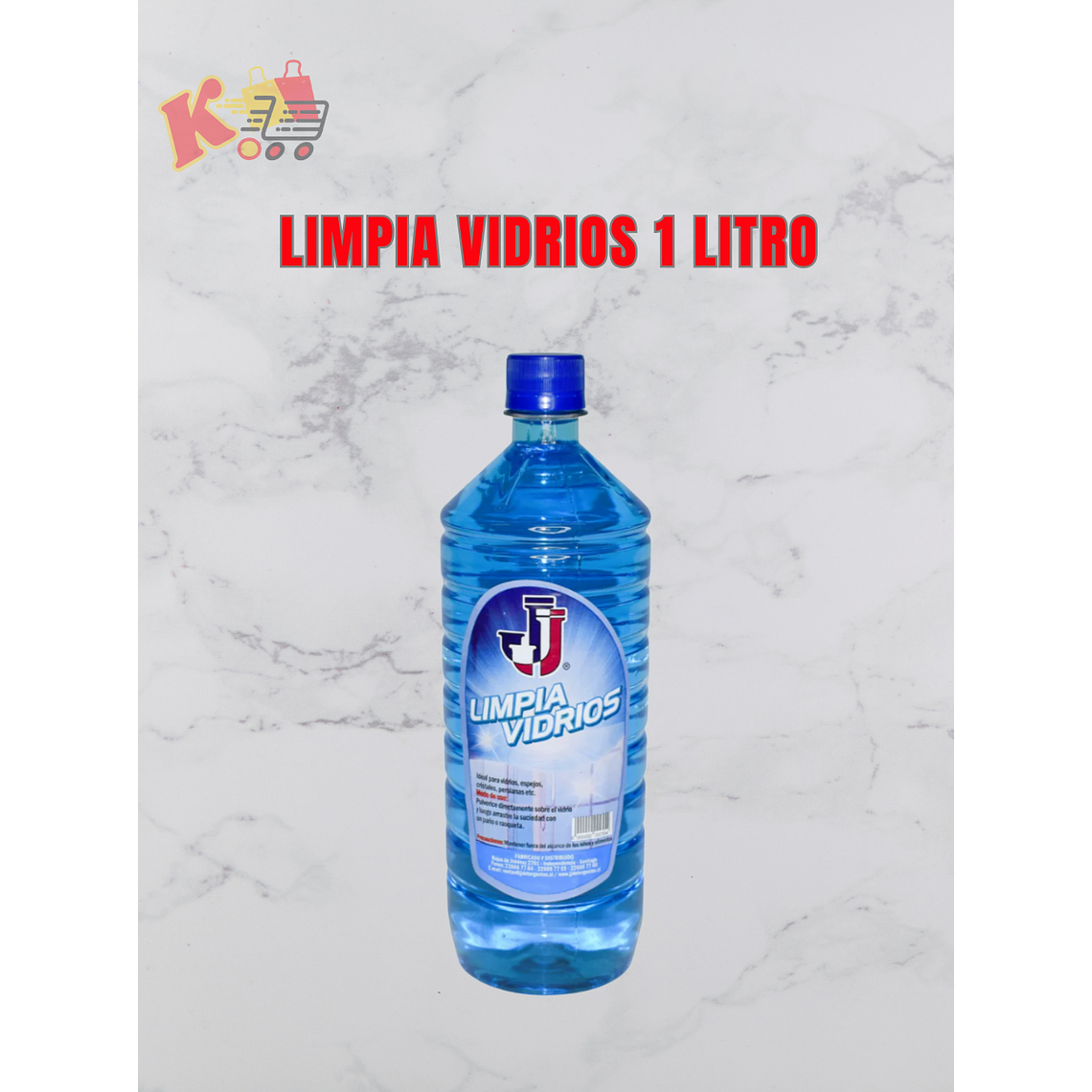 TK - 000051 Limpia Vidrios 1 Litros - Dtergentes JJ 1