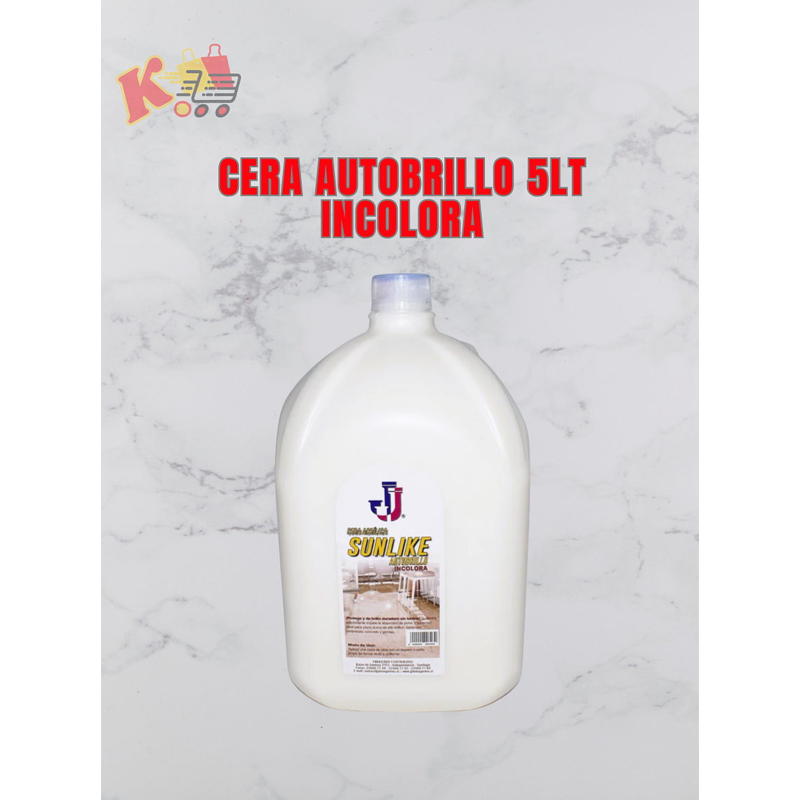 TK - 000061 - Cera Líquida Autobrillo Incolora 5 Litro - Detergentes JJ 1