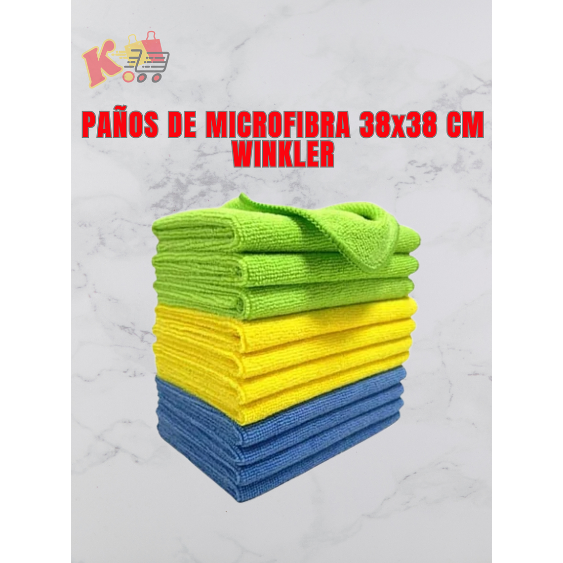 TK - 000065 - Paños de Microfibras 38x38 cm  - WINKLER 1