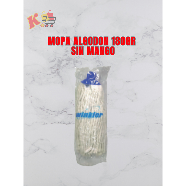 TK - 000067 Mopa de Algodón 180grs sin Mango - WINKLER 1