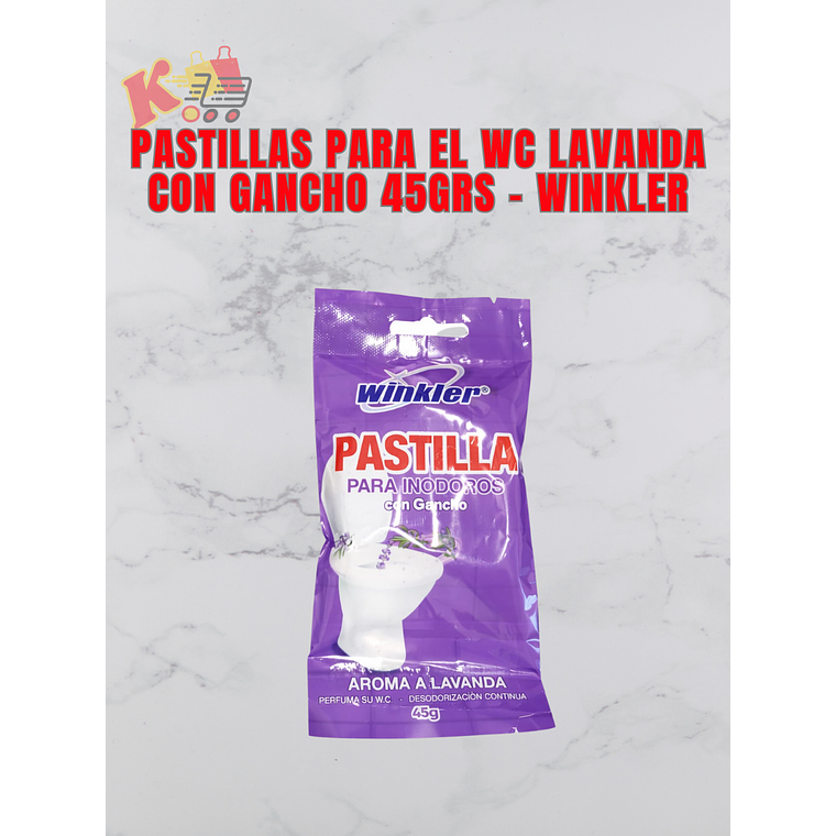 TK - 000085 - Pastilla para WC Lavanda con Gancho 45grs - Winkler 1