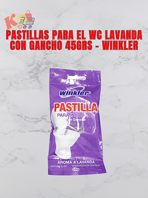 TK - 000085 - Pastilla para WC Lavanda con Gancho 45grs - Winkler