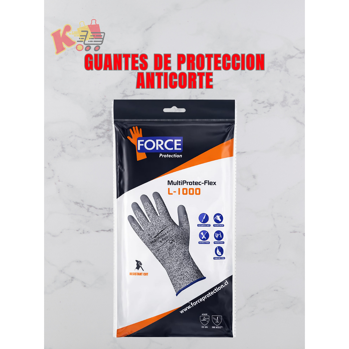TK - 000087 -  GUANTES DE PROTECCION ANTICORTE 1