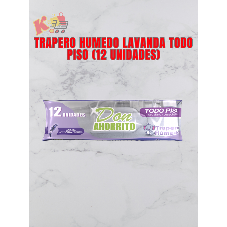 Traperos Humedos Lavanda Don Ahorritos (Paquete 12 Unidades) 1