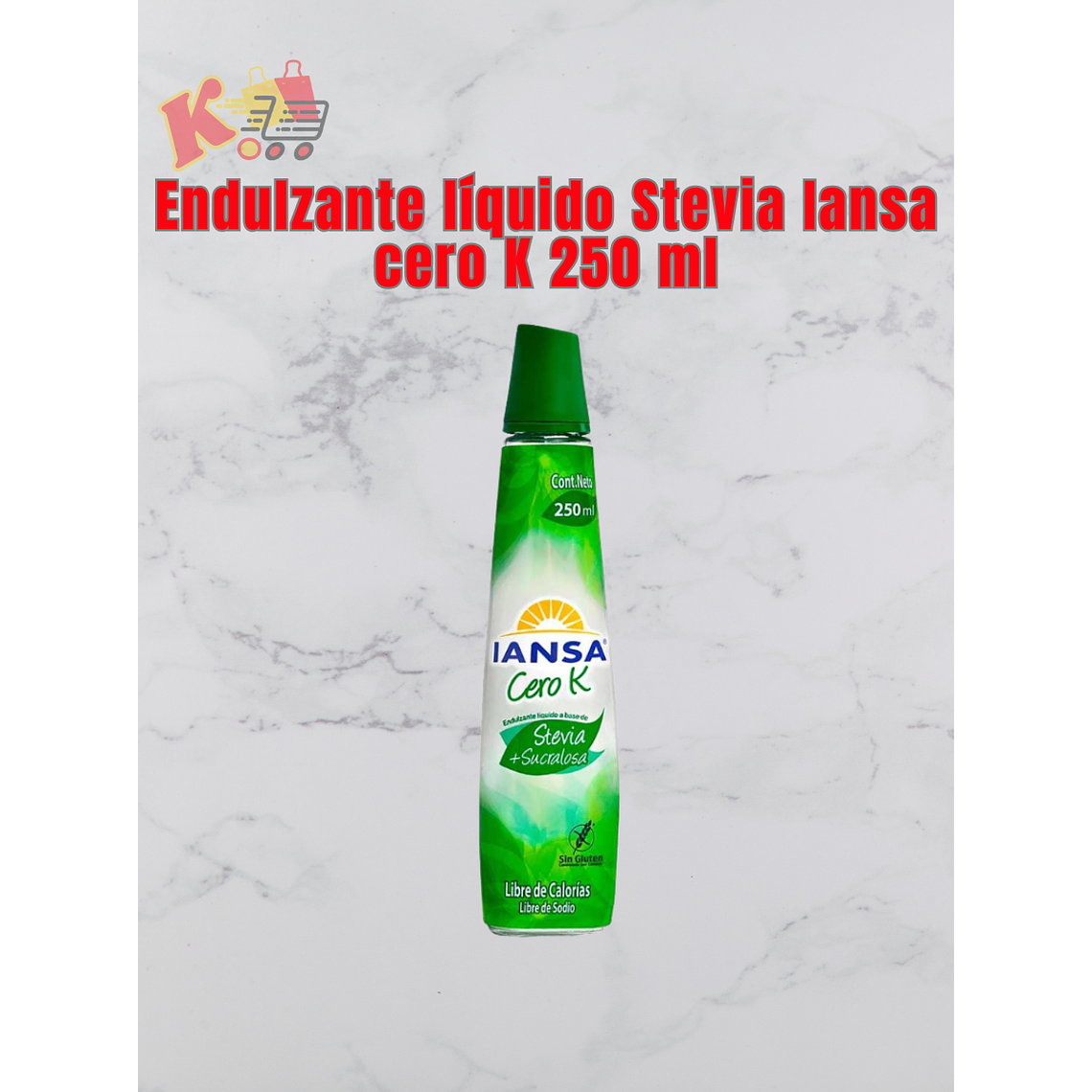 Endulzante líquido Stevia Iansa cero K 250 ml 1