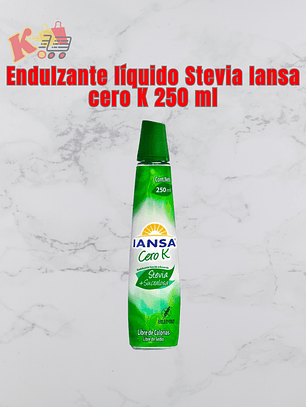Endulzante líquido Stevia Iansa cero K 250 ml
