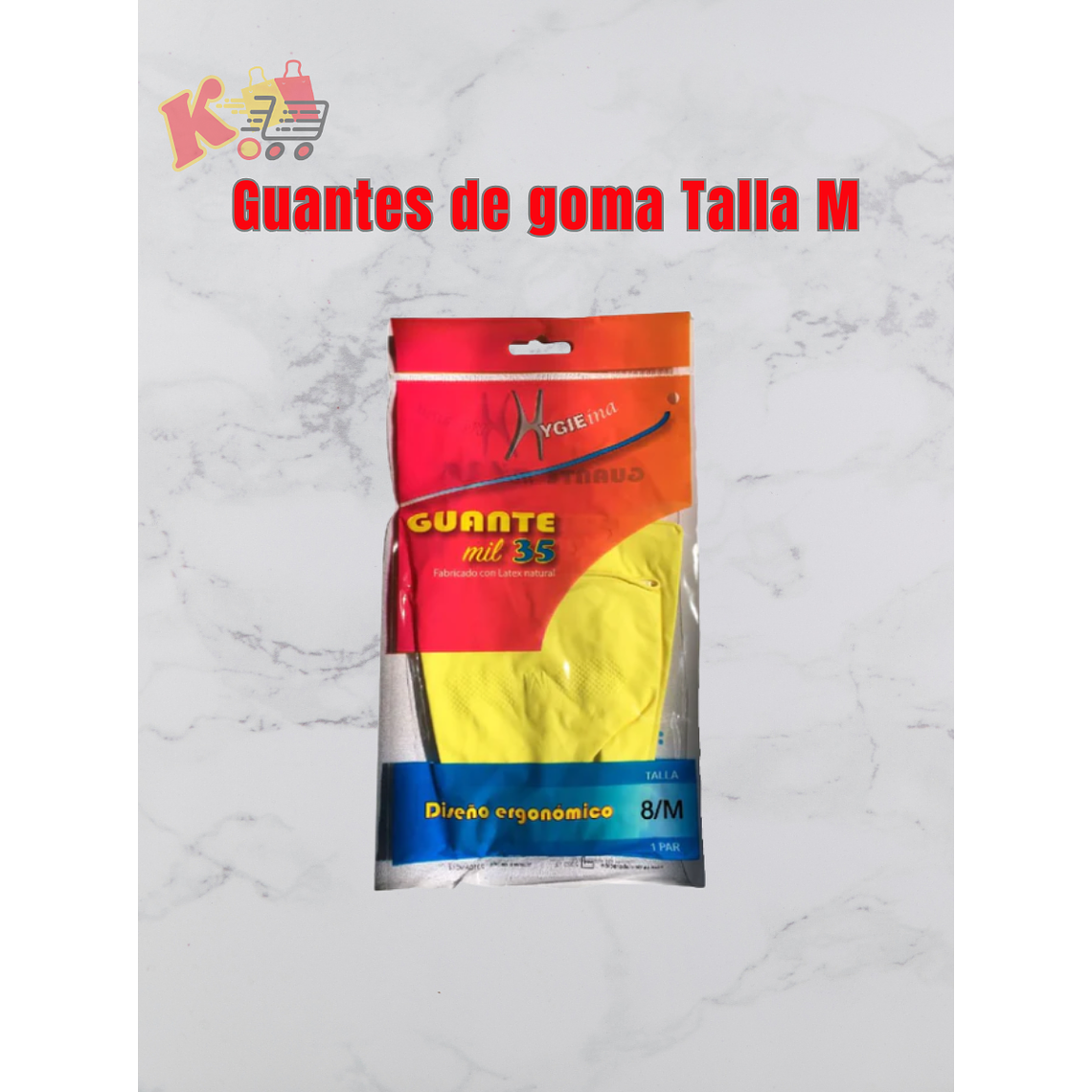 Guantes de goma Talla M 1