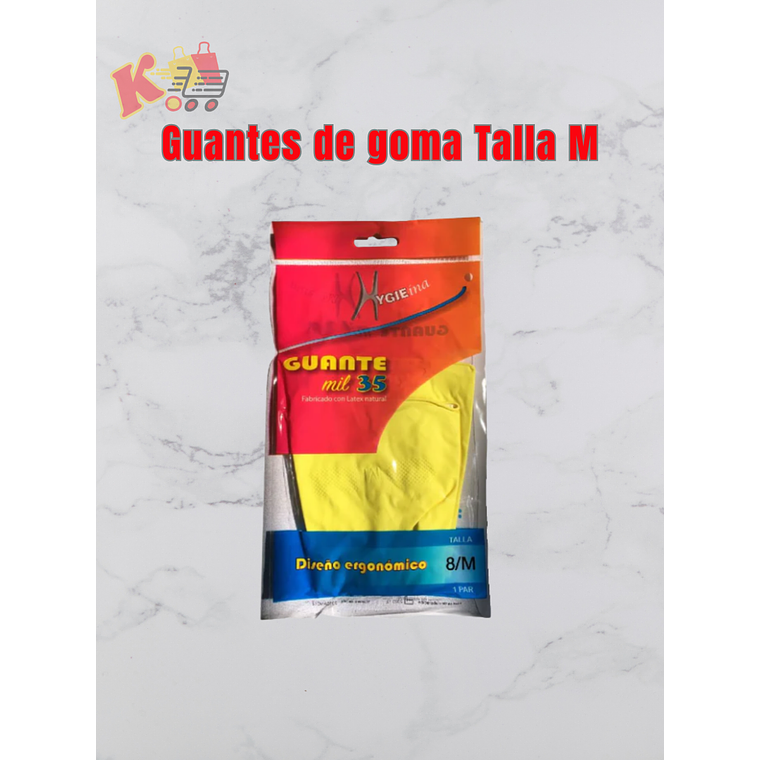 Guantes de goma Talla M 1