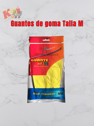 Guantes de goma Talla M