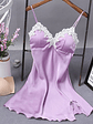 Pijama en satín lila  - Miniatura 2