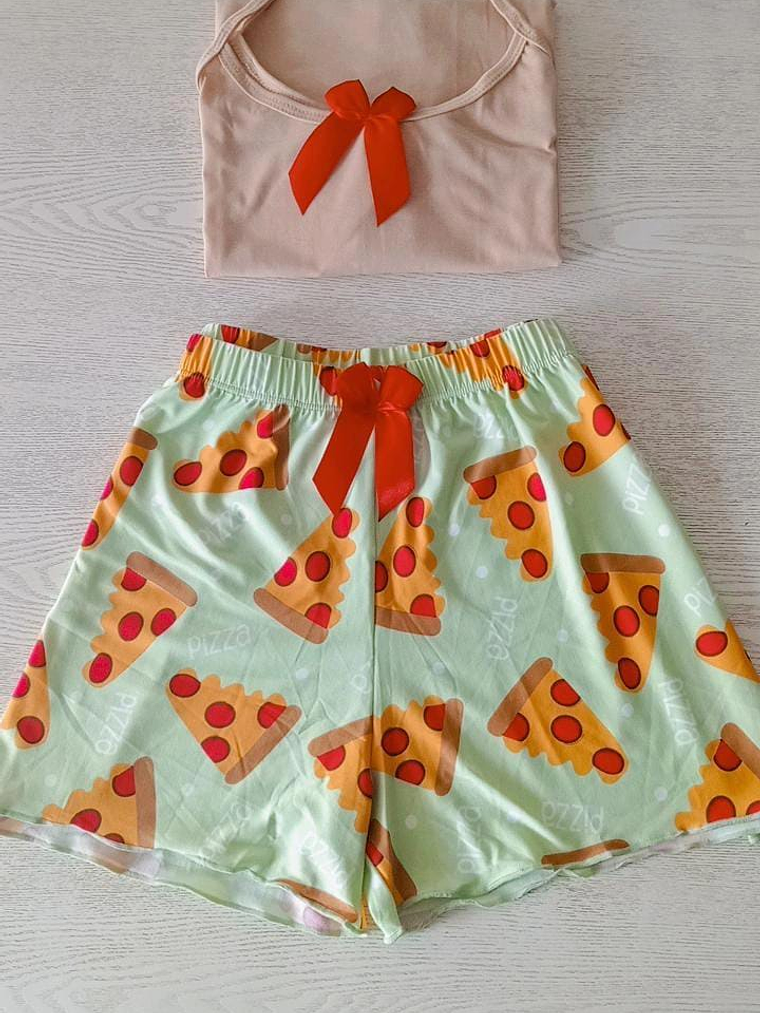 Pijama Short Pizas 1