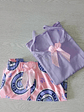 Pijama short lila  - Miniatura 1