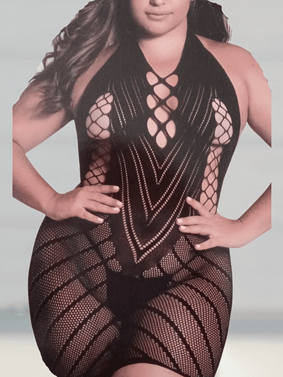 Vestido malla Glamour