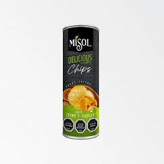 Misol Papas tubo 120gr Crema y Cebolla 