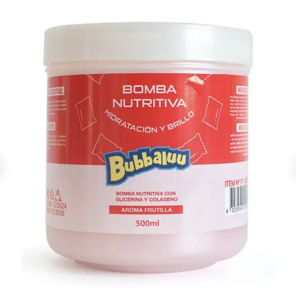 Bubbaluu - Bomba Nutritiva Frutilla 500ml 1