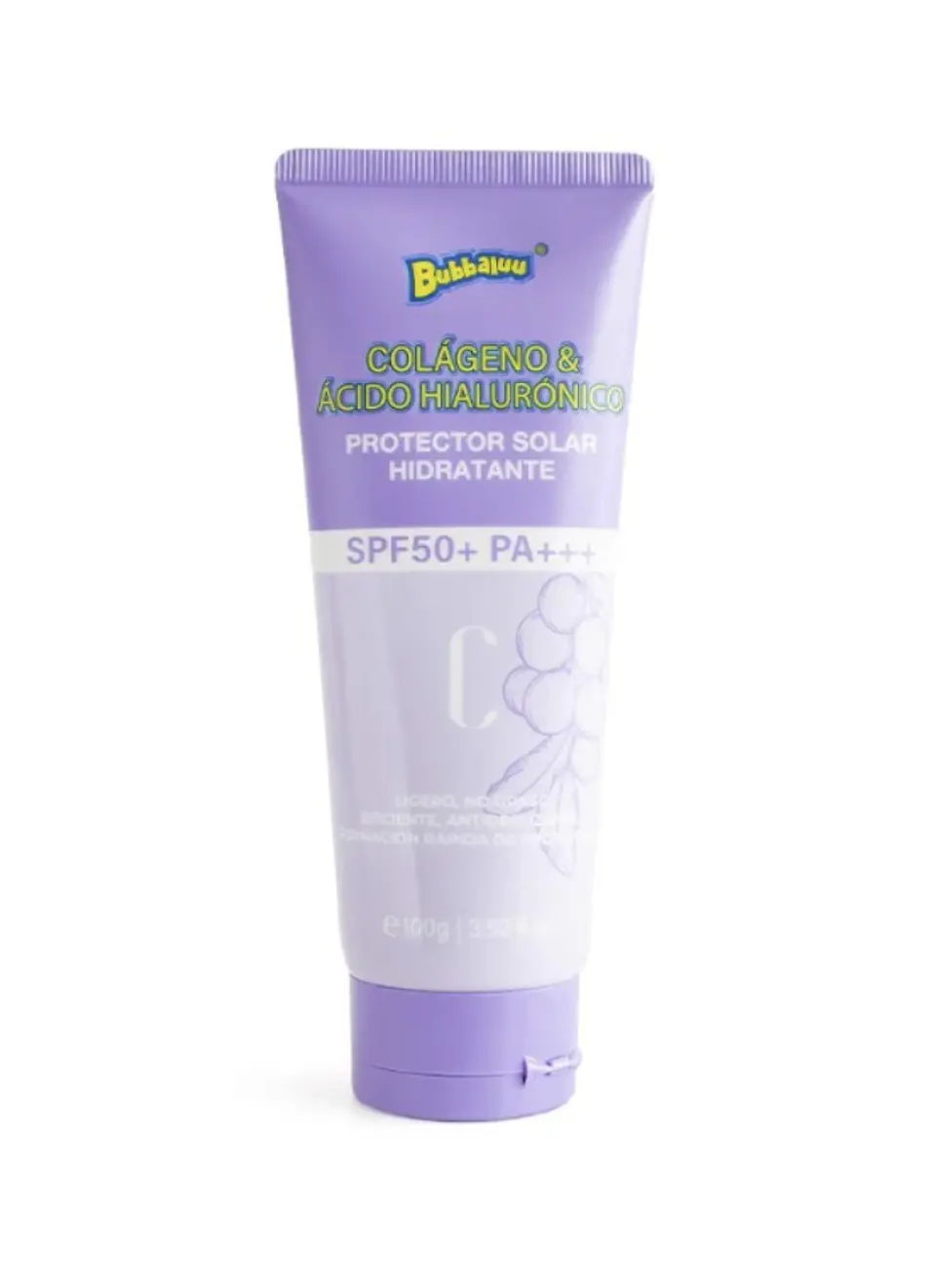 Bubbaluu - Protector Solar Hidratante Colágeno & Acido Hialuronico 100g 1