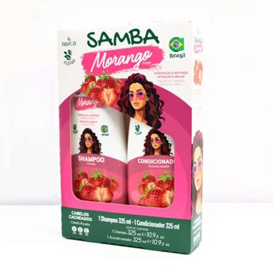 Samba - SET SHAMPOO Y ACONDICIONADOR MORANGO 325ml 1