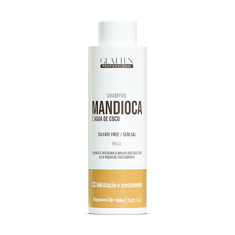 Glatten - Shampoo de Yuca y Agua de Coco 450 ml