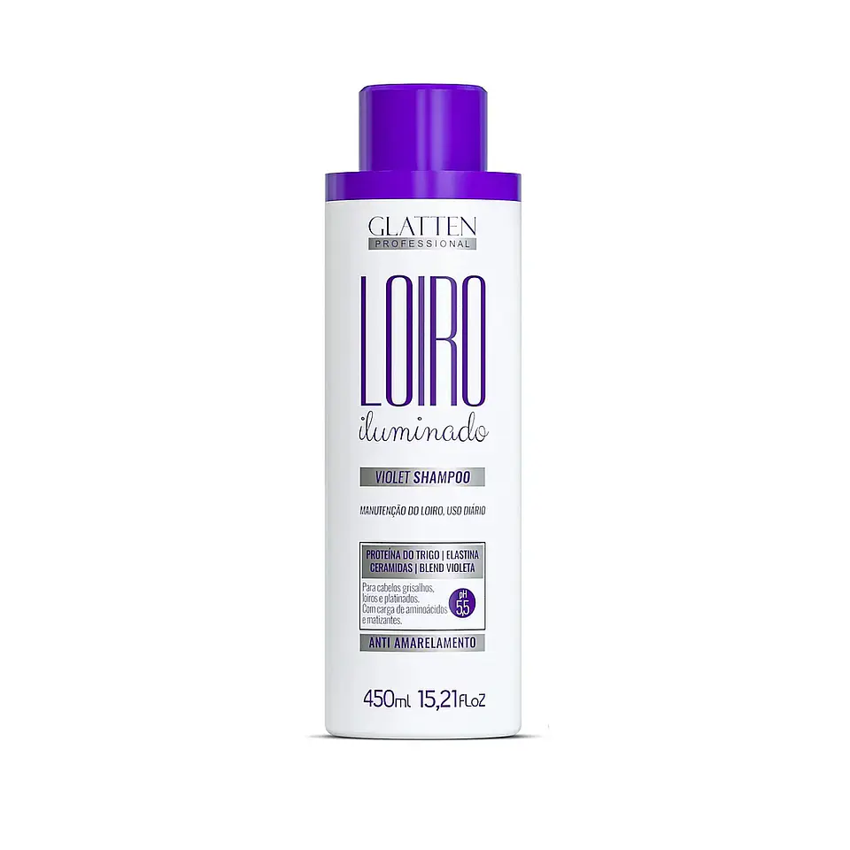 Glatten - Shampoo Cabello Rubio Iluminado 450 ml 1