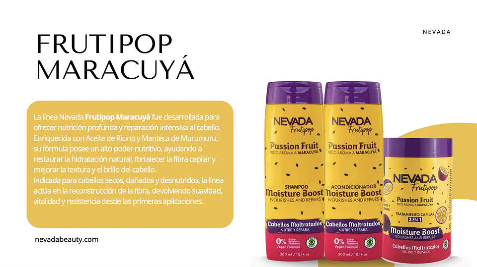 Nevada - SET CABELLO MALTRATADO MARACUYA FRUTIPOP 2
